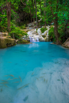 Erawan deep forest waterfall, Kanchanaburi, Thailand