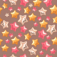 Merry Christmas! Happy New Year - a seamless pattern on a festive, winter theme from cute illustrations, elements in a flat style. Digital illustration