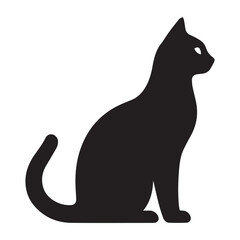 Elegant Cat Silhouette Vector Art for Your Project