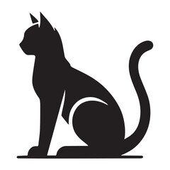 Elegant Cat Silhouette Vector Art for Your Project