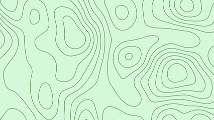 Abstract simple elegant minimal modern wavy line curve mountain nature green color flow, Abstract pattern with waves. 