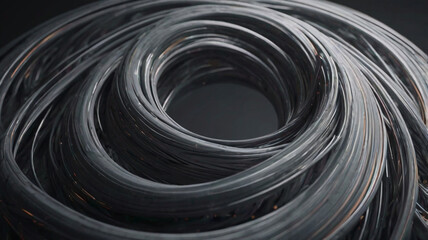 Motion graphics animation of abstract swirl