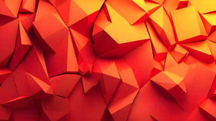 Bold 3D abstract background with fragmented geometric structures, bright contrasting colors, and dynamic lighting, creating an intense and energetic atmosphere