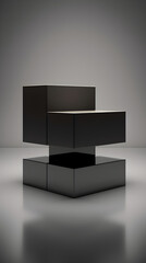 Abstract Visualization of a Perfectly Rendered Three-Dimensional Cube in Surreal Space