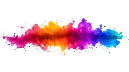 Obraz premium Colorful splatter art creation studio digital artwork creative space aerial view expression
