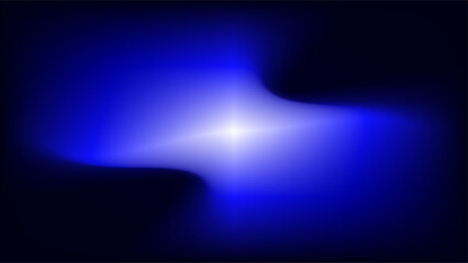 Bright white glare with swirling 3d blue mesh abstract background