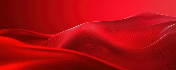 Obraz premium Red Abstract Wavy Background