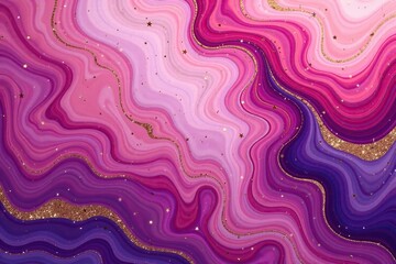 Obraz premium Abstract purple pink and gold liquid marble background, Abstract Pattern, Liquid Marble Effect, Artistic Background