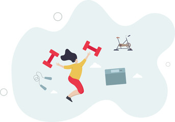 hobby. interesting lifestyle concept.female athlete.flat characters.