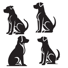 High-Quality Dog Silhouette Logo for Your Business