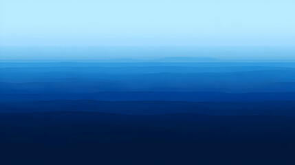 Obraz premium A serene gradient of blue hues representing distant ocean waves and horizons.