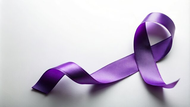 Capture the strength and resilience of domestic violence survivors.  Purple ribbons symbolize hope and healing this October.