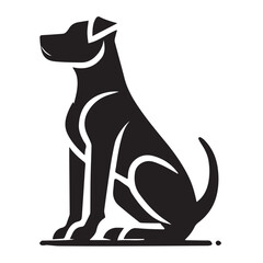 High-Quality Dog Silhouette Logo for Your Business