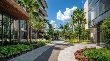 Building construction involves not only creating a structure but also integrating the surrounding landscape.