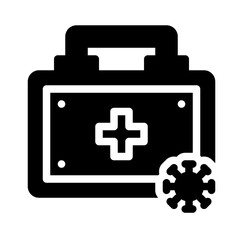 Obraz premium Icon First Aid Emergency With Style Glyph