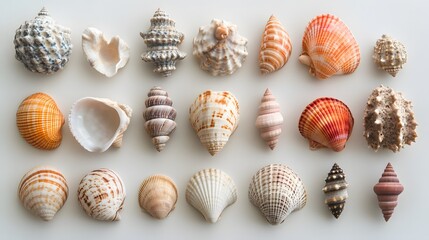 Exploring seashell diversity coastal region natural photography serene environment close-up view marine life