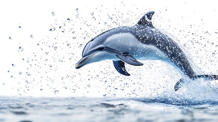 Obraz premium Dolphin's Leap of Joy 