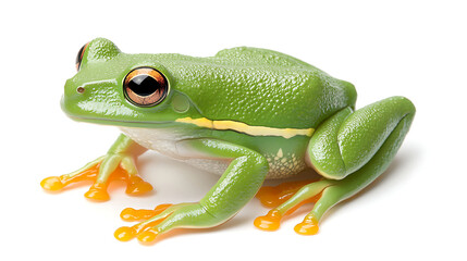 Obraz premium Vibrant Green Tree Frog Portrait 