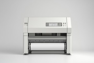 Realistic inkjet printer design illustration