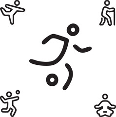 fitness positions,Physical,Gym,Yoga,Training vector design icon symbol