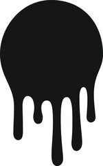 Black paint dripping down a white wall creates a visually striking contrast, forming an artistic texture that captivates with its fluid movement and abstract appeal