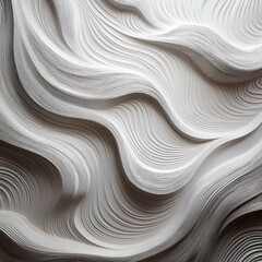Obraz premium Generated image White plywood texture with an abstract, elegant leaf pattern