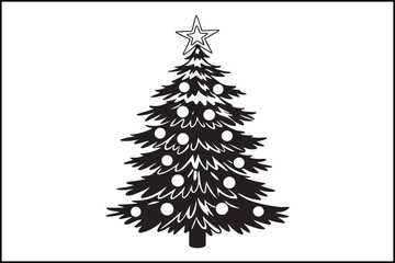 Christmas Tree Vector Illustration