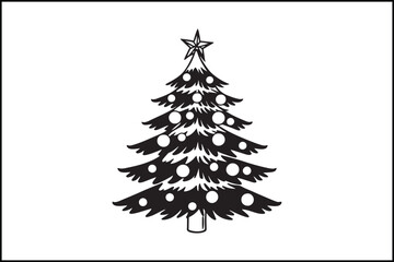 Christmas Tree Vector Illustration