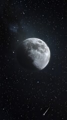 Night starry sky. space background. Ultra realistic. Photorealistic