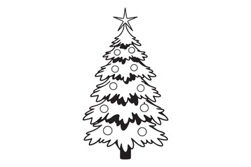 Christmas Tree Vector Illustration