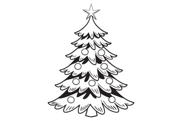Christmas Tree Vector Illustration