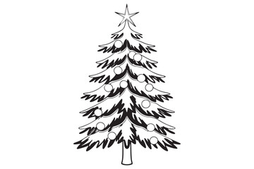 Christmas Tree Vector Illustration