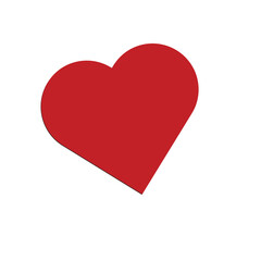 3D Red Love Symbol. Heart, Love Icon PNG.