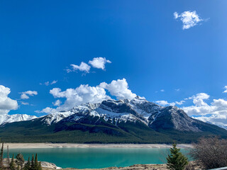 lake and mountains