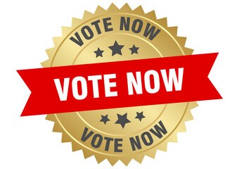 VOTE NOW golden label