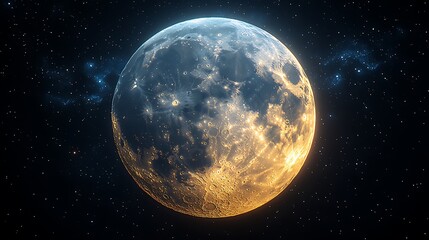 Fototapeta premium Moonlight filters through the forest beneath a breathtaking starry night sky wallpaper image
