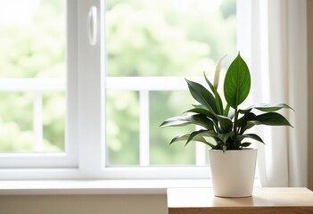 Fototapeta premium plant in window