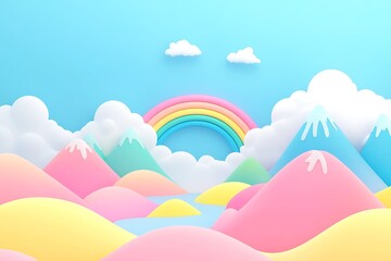 Abstract background with colorful gradients and waves.