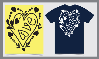 Fototapeta premium T-shirt design template.