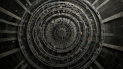 Minimalistic Design Featuring an Abstract Cosmic Background, Evoking a Sense of Vastness and Mystical Beauty