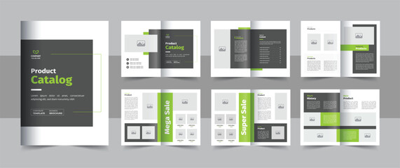 Company product catalog design or Modern business catalogue design template layout