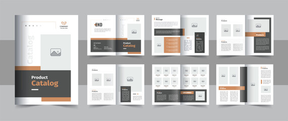 Product catalog layout or clean and modern fashion, furniture catalogue template design