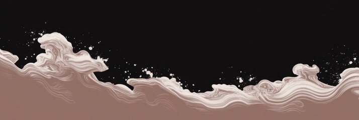 Obraz premium PANTONE 17-1230 Mocha Mousse Japandi Minimalist Wallpaper Design