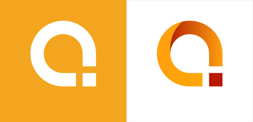 Letter Q logo with modern concept and colorful