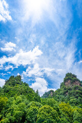 Zhangjiajie scenic area in Hunan Province, China
