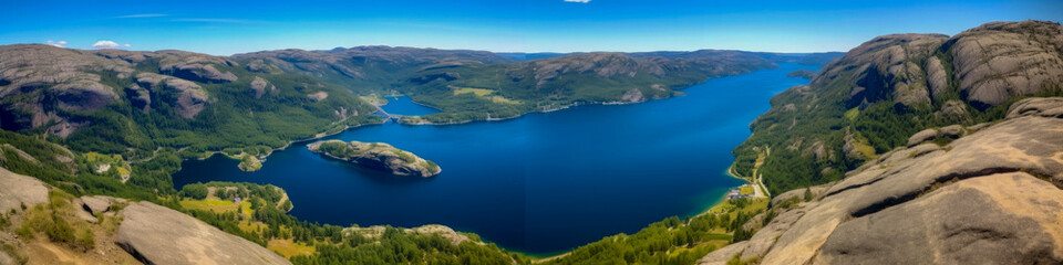 Beautiful landscape natural landscape panorama