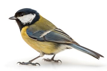 Obraz premium titmouse on a white background