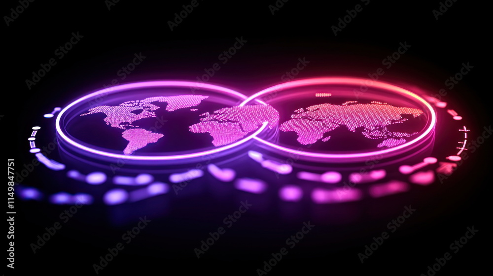 Poster global network connection