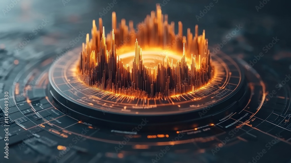 Poster digital data visualization