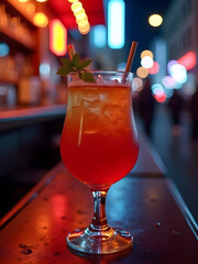 cocktail in a bar
